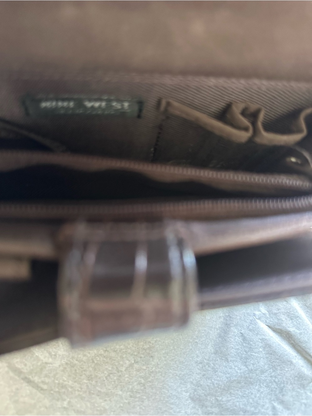 Nine West Dark Brown Croc-Embossed Crossbody Bag - Picture 4 of 6